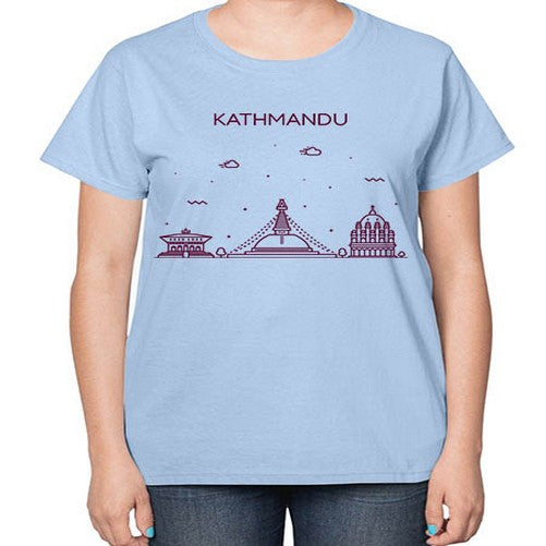 Kathmandu 1029# - cities-  Ladies T-Shirt