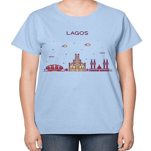 Lagos 1106# - cities-  Ladies T-Shirt