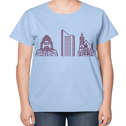 Leipzig 1127# - cities-  Ladies T-Shirt