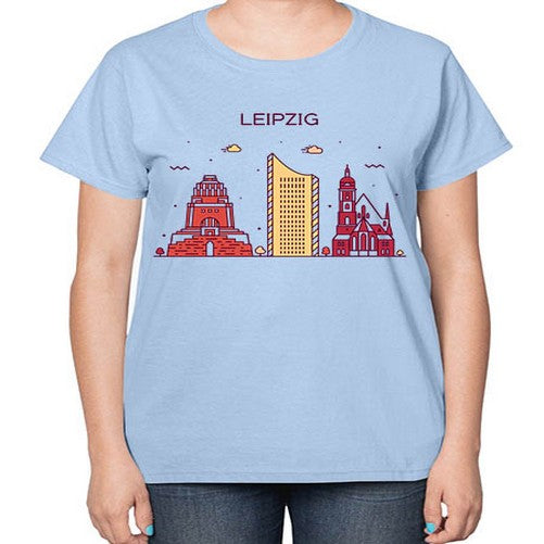 Leipzig 1128# - cities-  Ladies T-Shirt