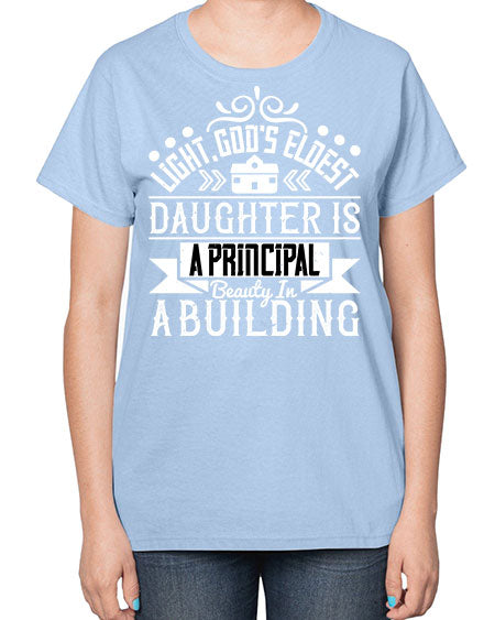 Light Gods eldest daughter is a principal beauty in a building Style 274# - architect-  Ladies T-Shirt