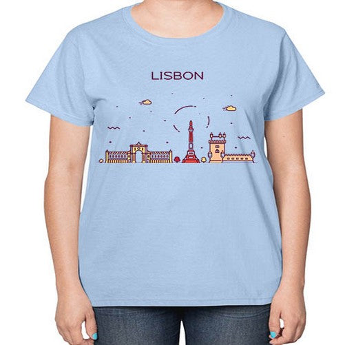 Lisbon 1147# - cities-  Ladies T-Shirt