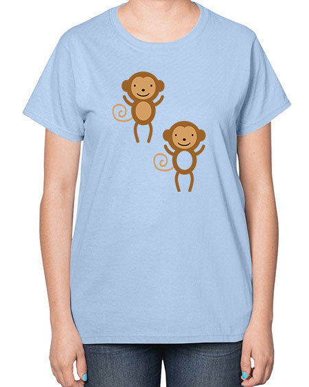 Little_monkeys_MF_5814 - monkey-  Ladies T-Shirt