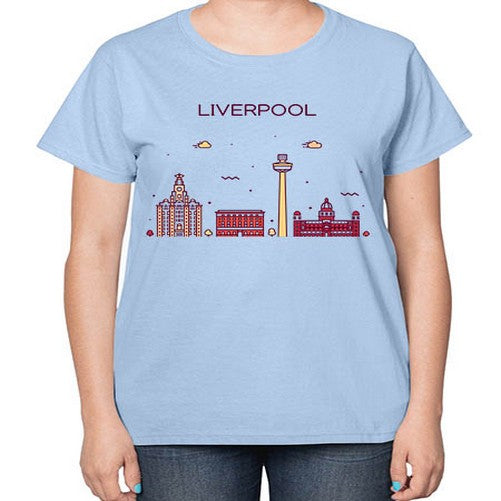 Liverpool 1153# - cities-  Ladies T-Shirt