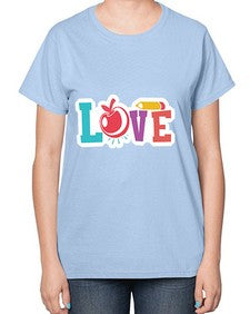 Love 1068# - teacher-  Ladies T-Shirt