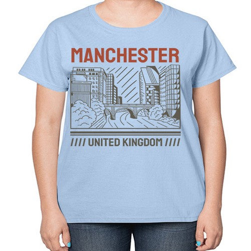 Manchester 1228# - cities-  Ladies T-Shirt