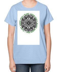 Mandala Garden Round 910# - mandala-  Ladies T-Shirt