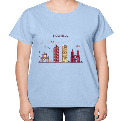 Manila 1234# - cities-  Ladies T-Shirt