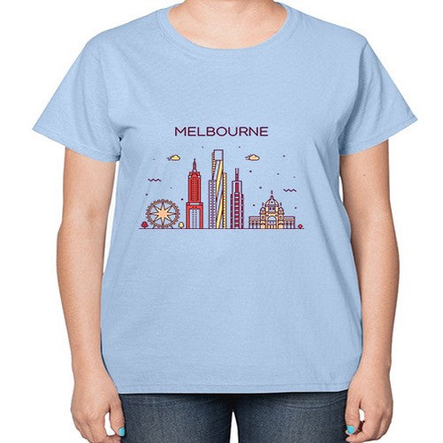 Melbourne 1272# - cities-  Ladies T-Shirt
