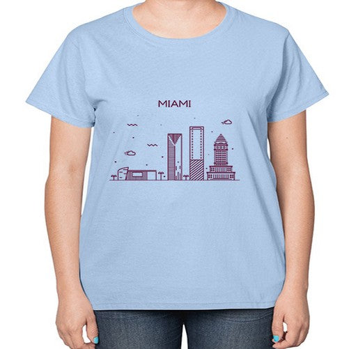 Miami 1282# - cities-  Ladies T-Shirt