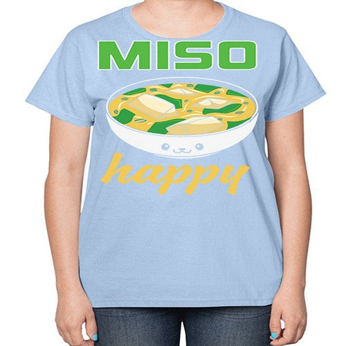 Miso Anime Japanese Food Lover 268# - anime-  Ladies T-Shirt