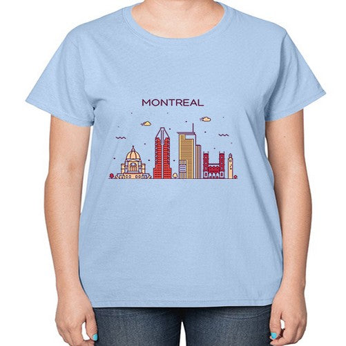 Montreal 1349# - cities-  Ladies T-Shirt