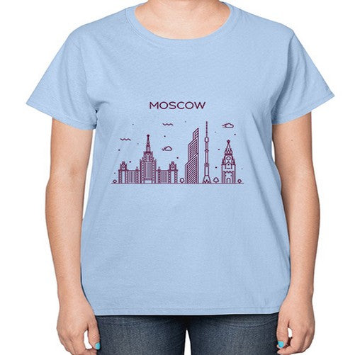 Moscow 1354# - cities-  Ladies T-Shirt
