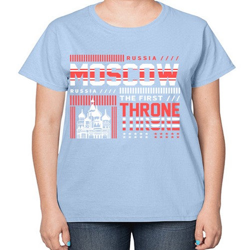 Moscow 1356# - cities-  Ladies T-Shirt