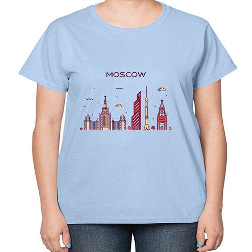 Moscow 1357# - cities-  Ladies T-Shirt