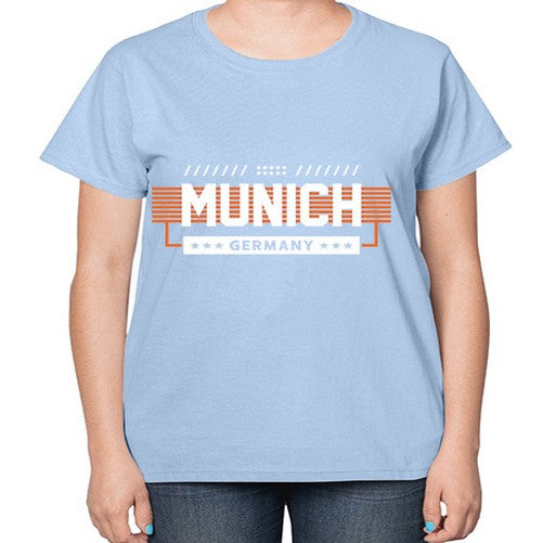 Munich 1389# - cities-  Ladies T-Shirt