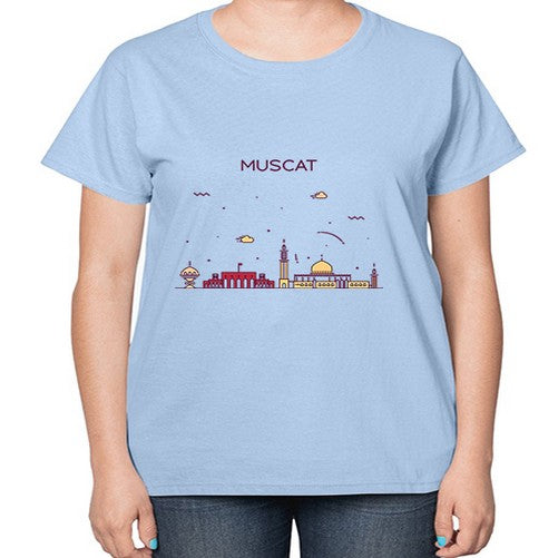 Muscat 1397# - cities-  Ladies T-Shirt
