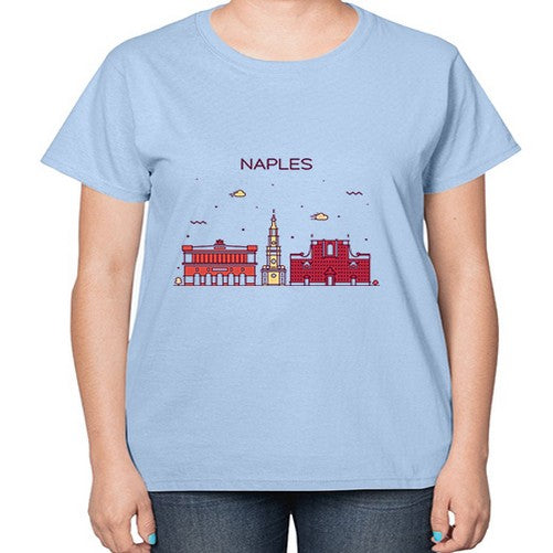 Naples 1412# - cities-  Ladies T-Shirt