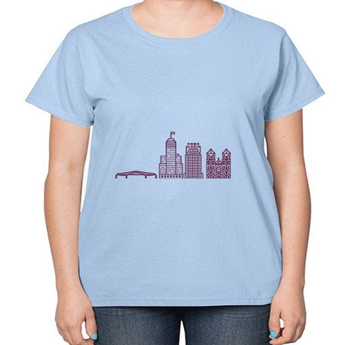 NewarkNJ 1485# - cities-  Ladies T-Shirt