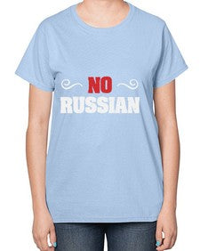 No Russian 37# - video games-  Ladies T-Shirt