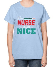 Nurse NiceTransperntPNG Style 1187# - nurse-  Ladies T-Shirt