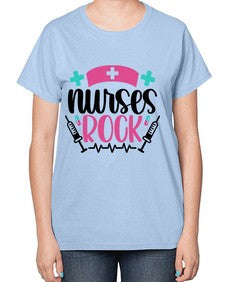 Nurses Rock Style Style 1254# - nurse-  Ladies T-Shirt