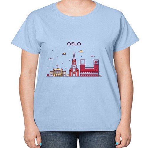 Oslo 1554# - cities-  Ladies T-Shirt