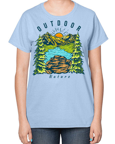 Outdoor Nature 17# - nature-  Ladies T-Shirt