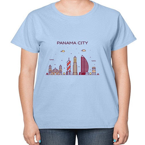 PanamaCity 1573# - cities-  Ladies T-Shirt