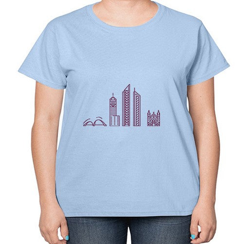 Perth 1596# - cities-  Ladies T-Shirt