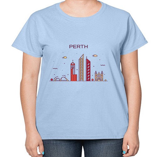 Perth 1598# - cities-  Ladies T-Shirt