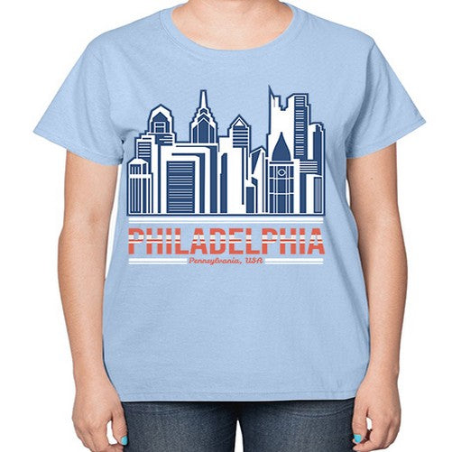Philadelphia 1604# - cities-  Ladies T-Shirt