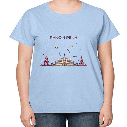 PhnomPenh 1610# - cities-  Ladies T-Shirt