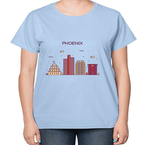 Phoenix 1614# - cities-  Ladies T-Shirt