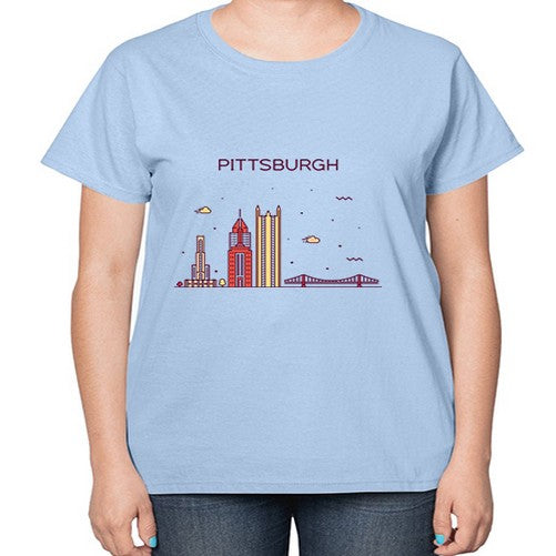 Pittsburgh 1626# - cities-  Ladies T-Shirt
