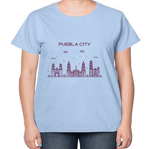 Puebla 1691# - cities-  Ladies T-Shirt