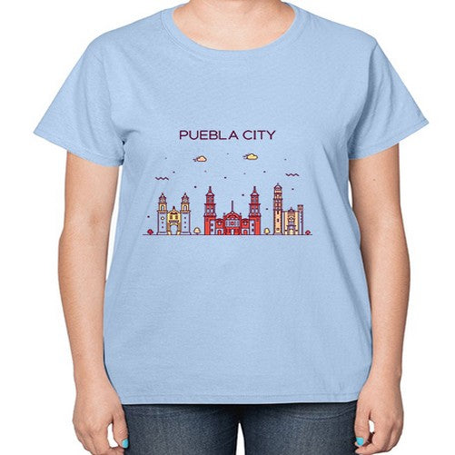Puebla 1693# - cities-  Ladies T-Shirt