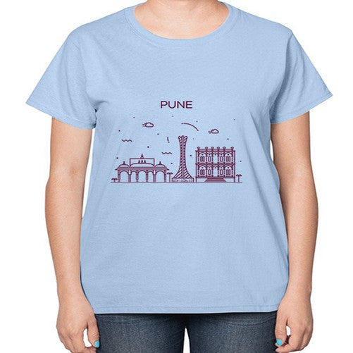 Pune 1694# - cities-  Ladies T-Shirt