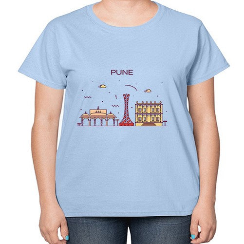 Pune 1696# - cities-  Ladies T-Shirt