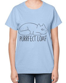 Purrfect Loaf - cats-  Ladies T-Shirt