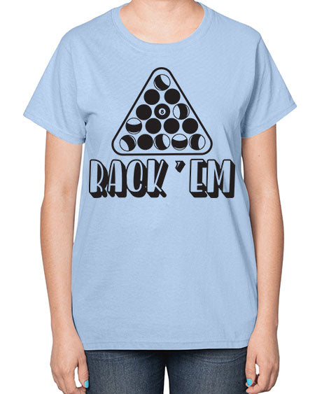 Rack em 558# - billards-  Ladies T-Shirt