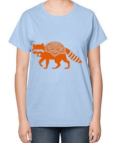 RacoonMandala 1010# - mandala-  Ladies T-Shirt