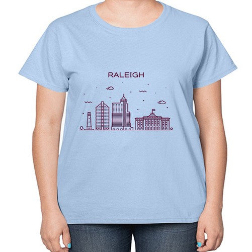 Raleigh 1708# - cities-  Ladies T-Shirt