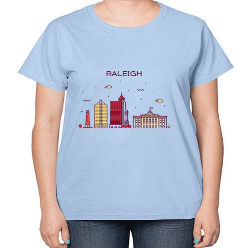 Raleigh 1710# - cities-  Ladies T-Shirt