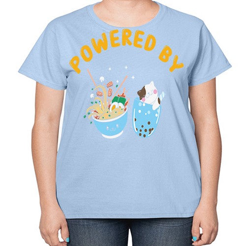 Ramen Bubble Tea Japanese Noodles Anime 278# - anime-  Ladies T-Shirt