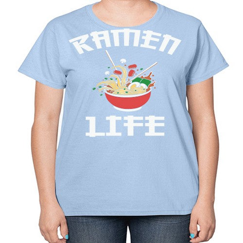 Ramen Noodle Anime Ramen Life 281# - anime-  Ladies T-Shirt