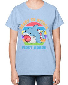 Ready to Attack first Grade 710# - first grade-  Ladies T-Shirt