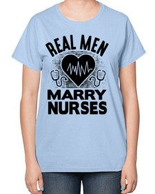 Real men Style 1349# - nurse-  Ladies T-Shirt