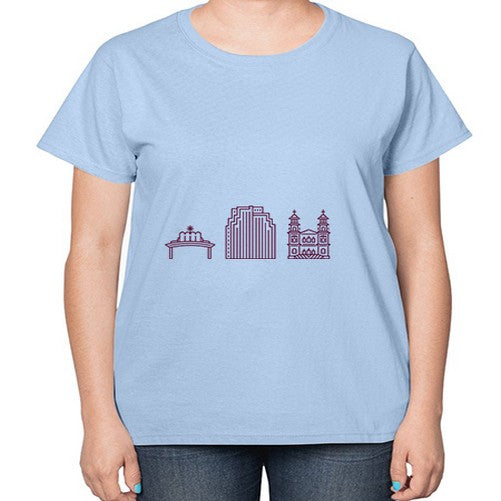 Reno 1713# - cities-  Ladies T-Shirt