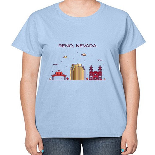 Reno 1714# - cities-  Ladies T-Shirt